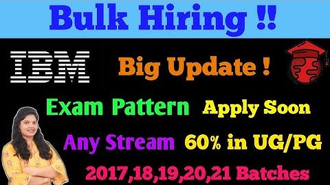 IBM Off Campus Drive 2021 | IBM Recruitment 2021 | Selection Process #offcampusupdate #itjob #job