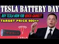 BUY TESLA ON MONDAY FOR QUICK GAINS?? TESLA BATTERY DAY DETAILED STOCK ANALYSIS