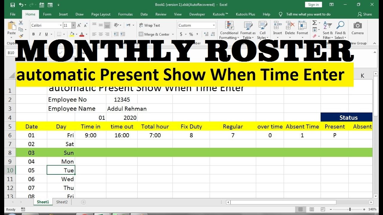 Shift Roster Excel Template from i.ytimg.com