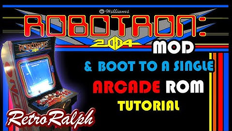 Robotron Arcade1UP MOD & Booting into a single MAME ROM Tutorial