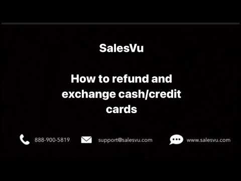 How to process a refund from the SalesVu portal