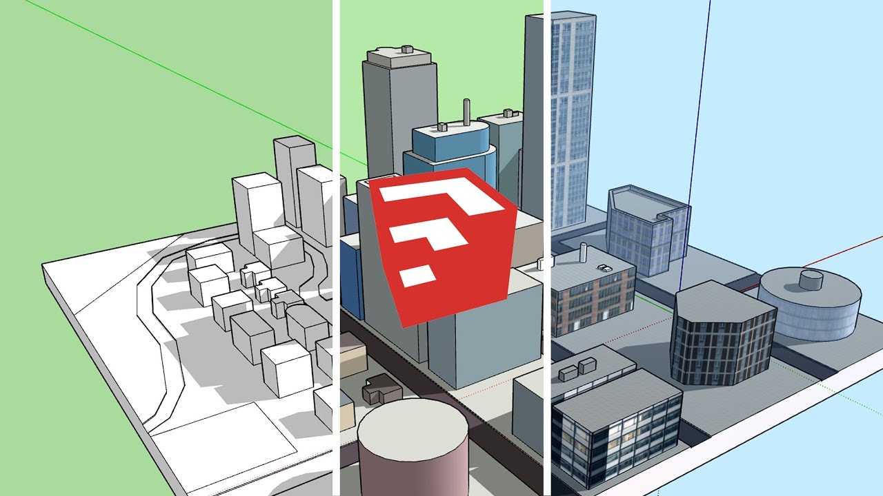  SketchUp  City Building Basic Tips Tutorial YouTube