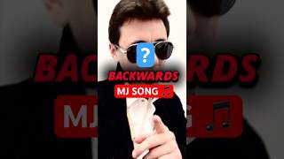 Challenge a Friend! 💪 Backward MJ Song Quiz! #michaeljackson #guessthesong #quiz #shorts