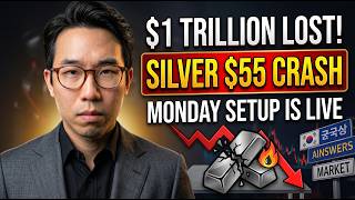 Silver Crashed to $55 While Asian Markets Lost $1 Trillion — The Setup for Monday Is Now LIVE