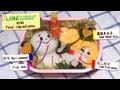 キャラ弁(LINE)_face food recipe(moon&James)