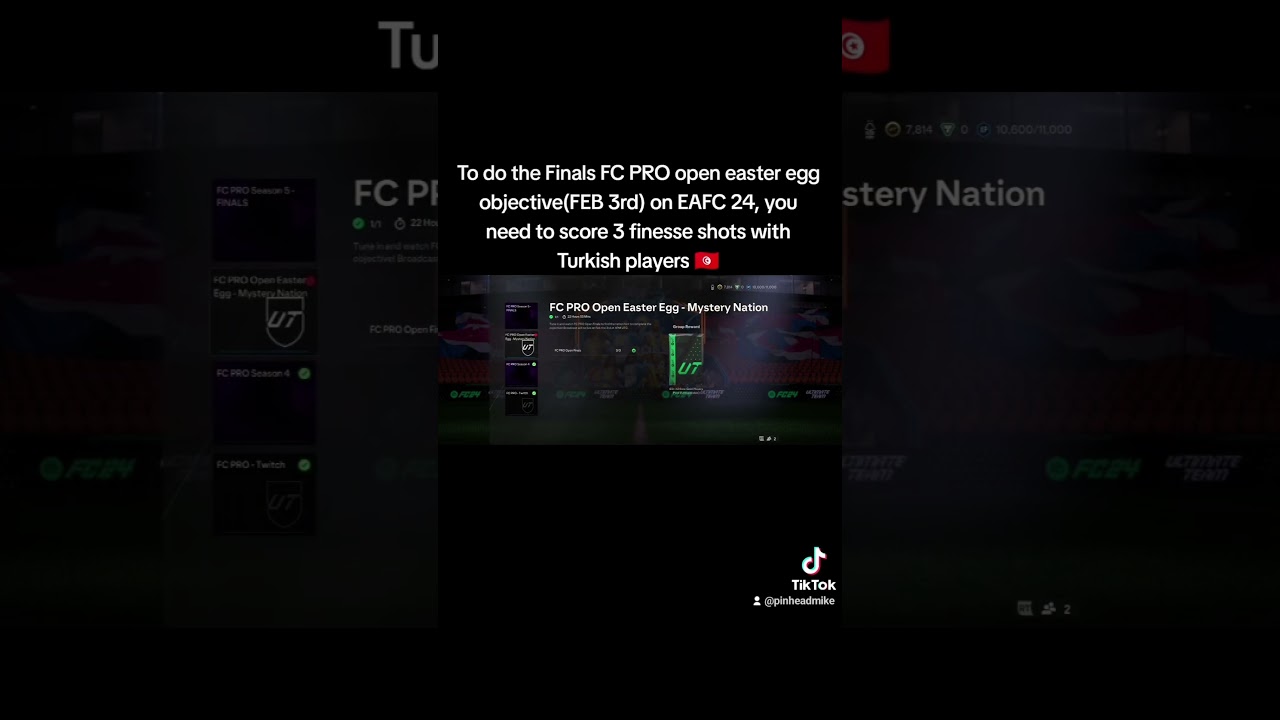 This is to do the Finals mystery nation objective 