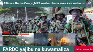 Alliance fleuve Congo,M23 washambulia sake kwa mabomu/ FARDC yajibu vikali