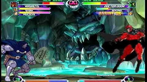 MvC2 Online (360): Brett (MSP) vs Troutmouther (Cab/Doom/Sent) .:10.19.09:.