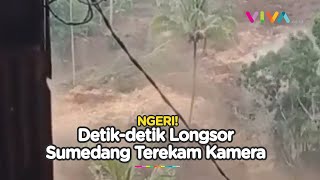 Rekaman Amatir Detik-detik Longsor di Sumedang