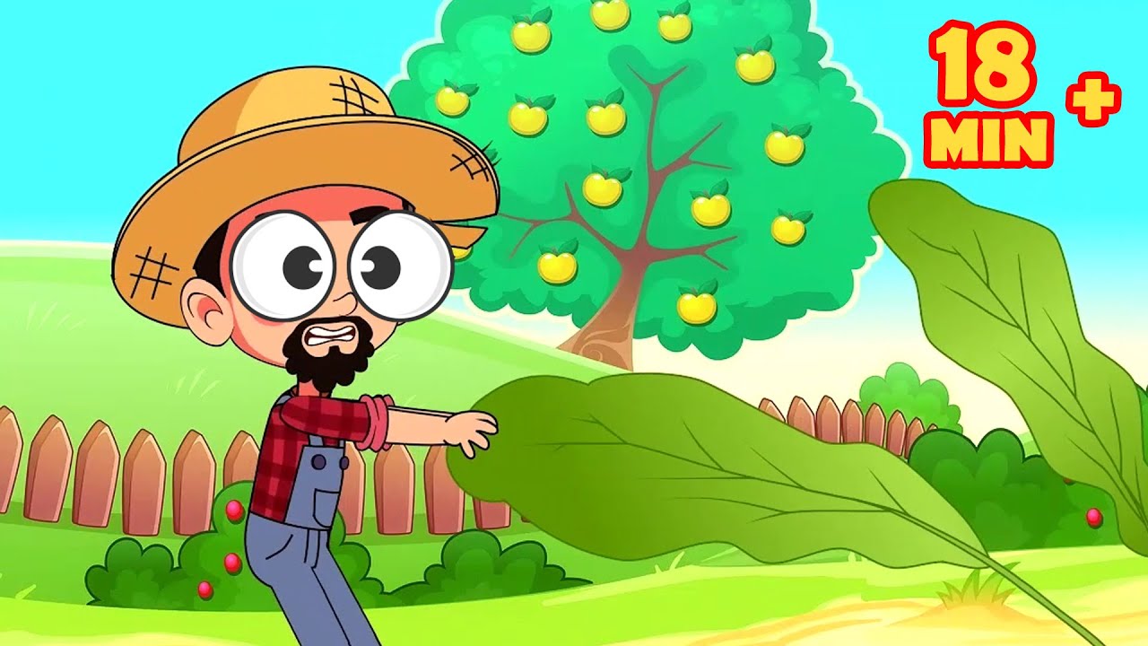 زرعنا جزرة  | ومجموعة أغاني حيوانات الحظيرة للأطفال