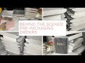 Behind the Scenes | Pre-packaging Orders | Life of an Entrepreneur | Journal Business | Manifesting