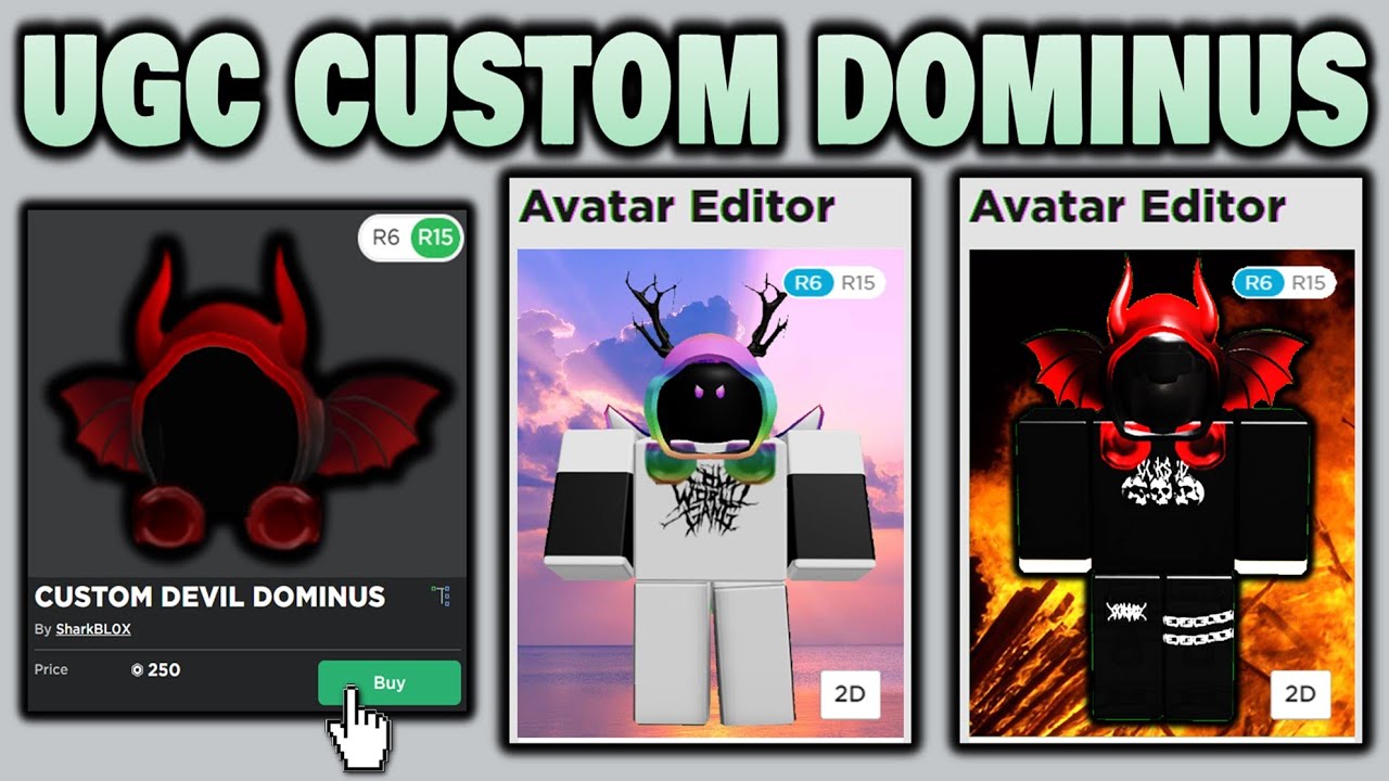 The Best Custom Ugc Dominus You Can Create Youtube - roblox ugc dominus