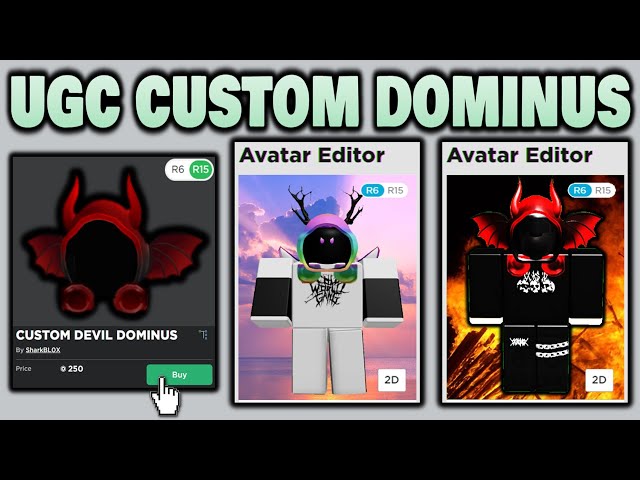 Akaza on X: #Roblox #RobloxRthroContest Hi guys! I made some Dominus  Buttons if you guys want to have that epic look of your own D.I.Y dominus!  This dominus Buttons fits with the