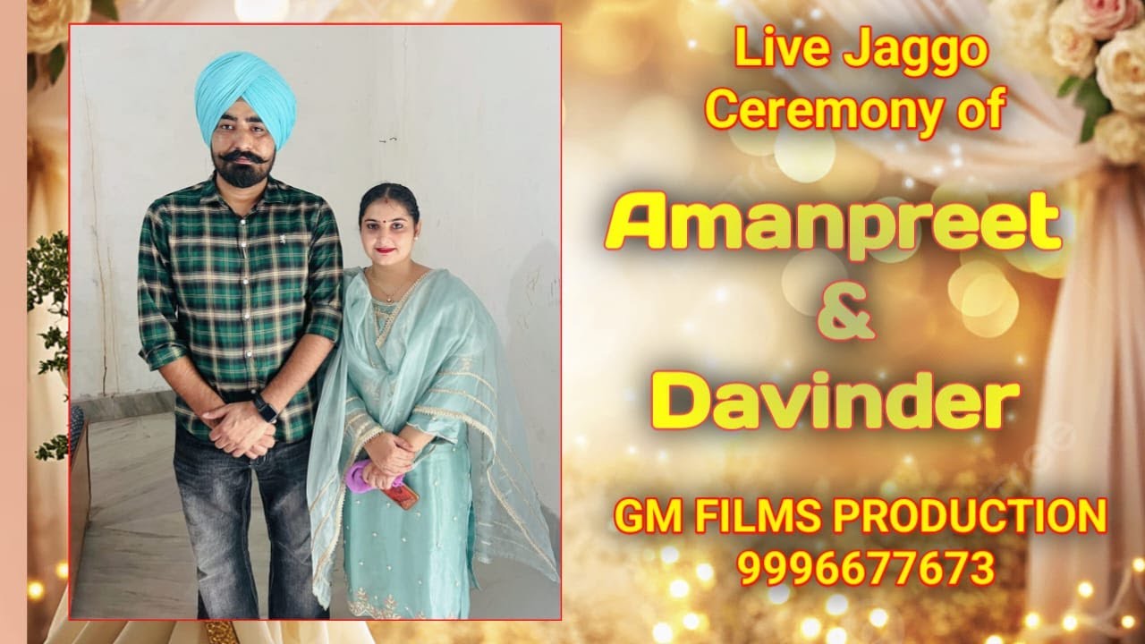 Live WEDDING Ceremony of Amanpreet & Davinder 15-01-2026 || GM FILMS PRODUCTION 9996677673
