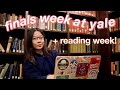 Finals week at yale university  reading week junior year