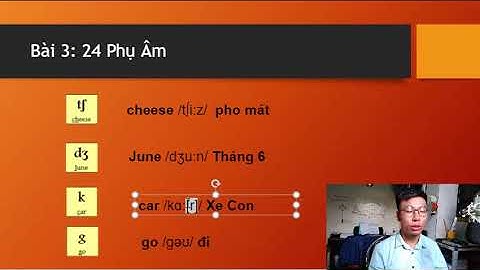 Học Tiếng Anh Ngữ Âm, 24 Phụ Âm Tiếng Anh, Phát Âm Tiếng Anh