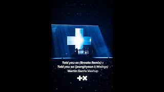 Martin Garrix  Told You So Mashup brooks Remix X Jeonghyeon U0026 Wwings