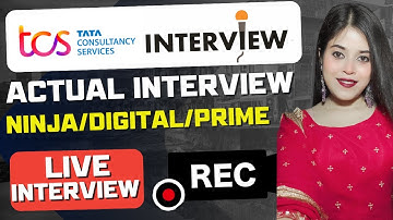 🔥TCS Actual Live Interview | TCS Live recording Interview🔥