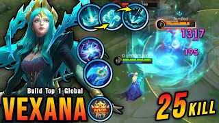 25 Kills!! 100% Brutal DMG Build Vexana Deadly Ultimate Combo!! - Build Top 1 Global Vexana ~ MLBB screenshot 3