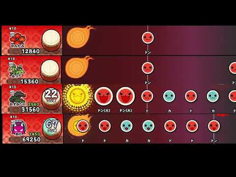 【太鼓の達人 NS2】XY&Z【全難易度同時再生】