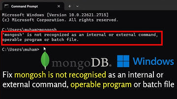Fix mongosh is not recognised as an internal or external command, operable program or batch file