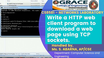 GRACE COE-CSE-CS8581-Networks Laboratory-Ex2-Write a HTTP web client program to download a web page.