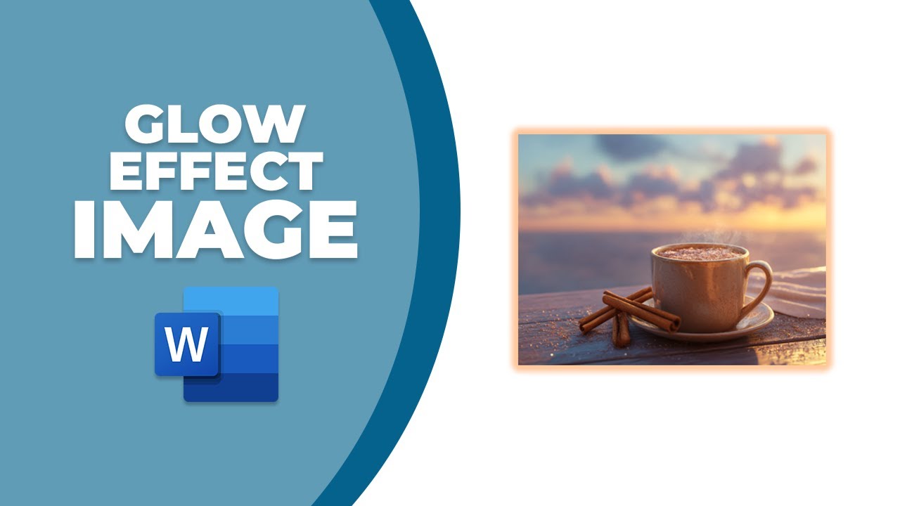 How to make glow effect into image in word