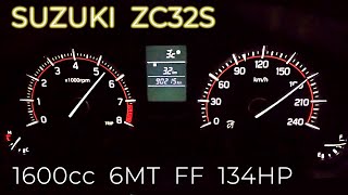 2011Y Suzuki Swift Sport Zc32S Full Acceleration Test,Cruise Engine Rpm.japan Specification