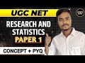Statistics in Research: Concept & Trending PYQs | Research Aptitude | UGC NET PAPER 1 | Part-I