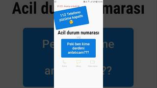 112 Yüzüme Telefonu Kapattı Üdürlüğü Üner