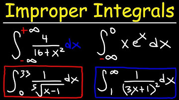 Improper Integrals - Convergence and Divergence - Calculus 2