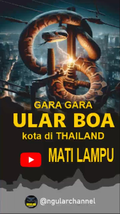 Ular Tersengat Listrik seluruh kota gelap #ular #short #shorts #shortvideo
