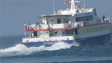 Tàu cao tốc xuất bến như thế nào?