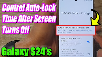 Galaxy S24/S24+/Ultra: How to Set The Time Duration for Auto Lock When Screen Turns Off