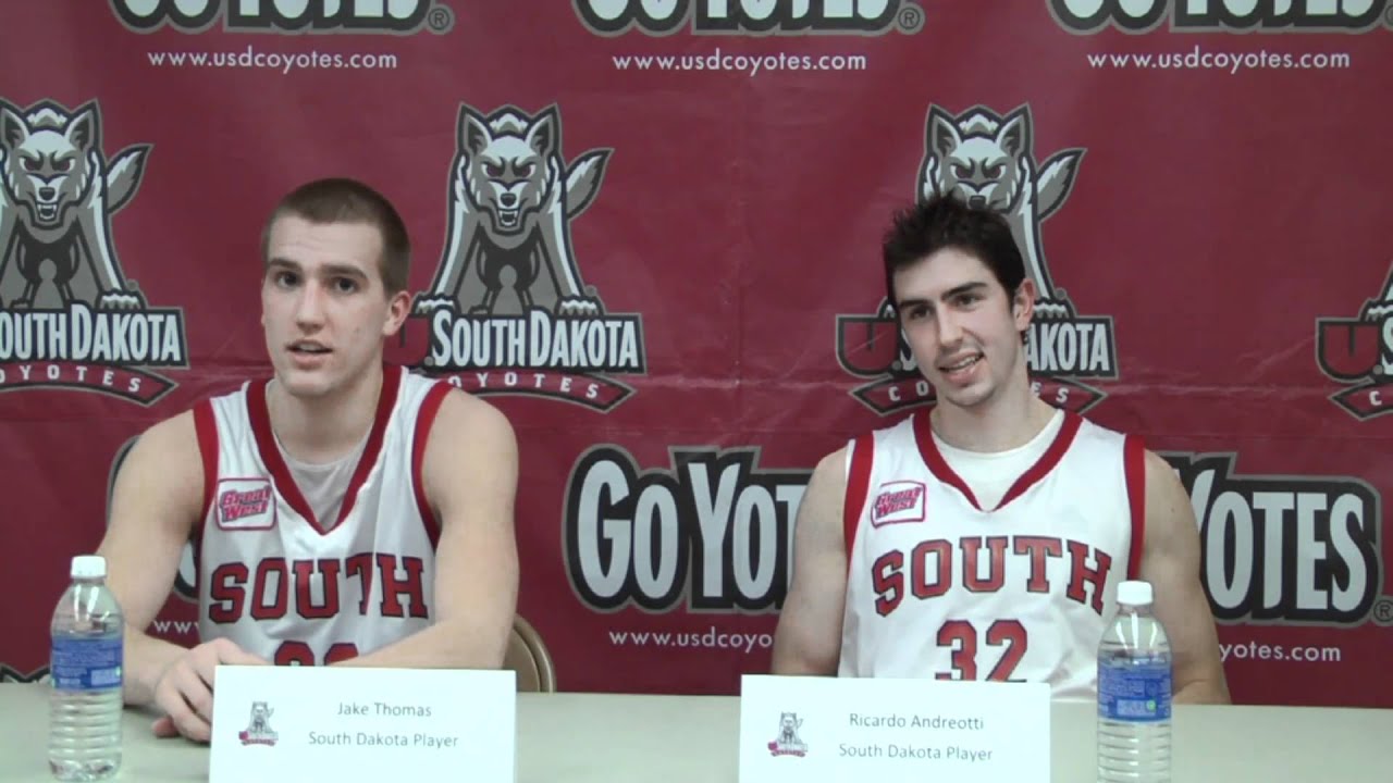 coyotes don edwards USD-HBU Press Conference - Thomas, Andreotti and Boots