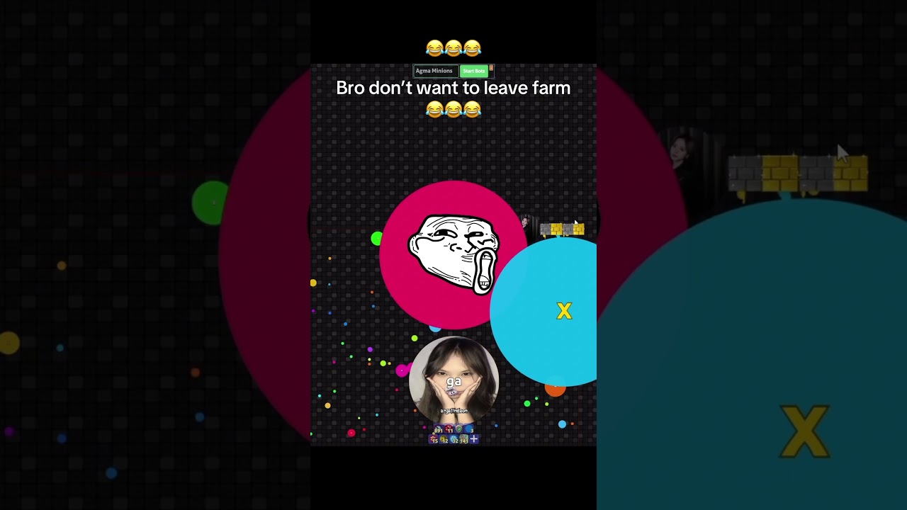 Game name “Agma.io” MMO online browser game Pc