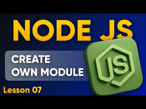 How to Create & Export Module in Node JS | Lesson 07 - module.exports Explained
