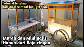 Tutorial lengkap membuat gerobak dorong dari baja ringan