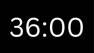 36 Minute Countdown Timer ⏱️ | With Alarm | Clean & Simple | No Distractions