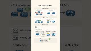 How OSPF Election? 🔥 Explained In 6 Seconds | DR, BDR, DROthers | Networking Basics #ccna #cisco