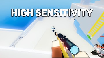 Tryharding With High Sens On Roblox Arsenal