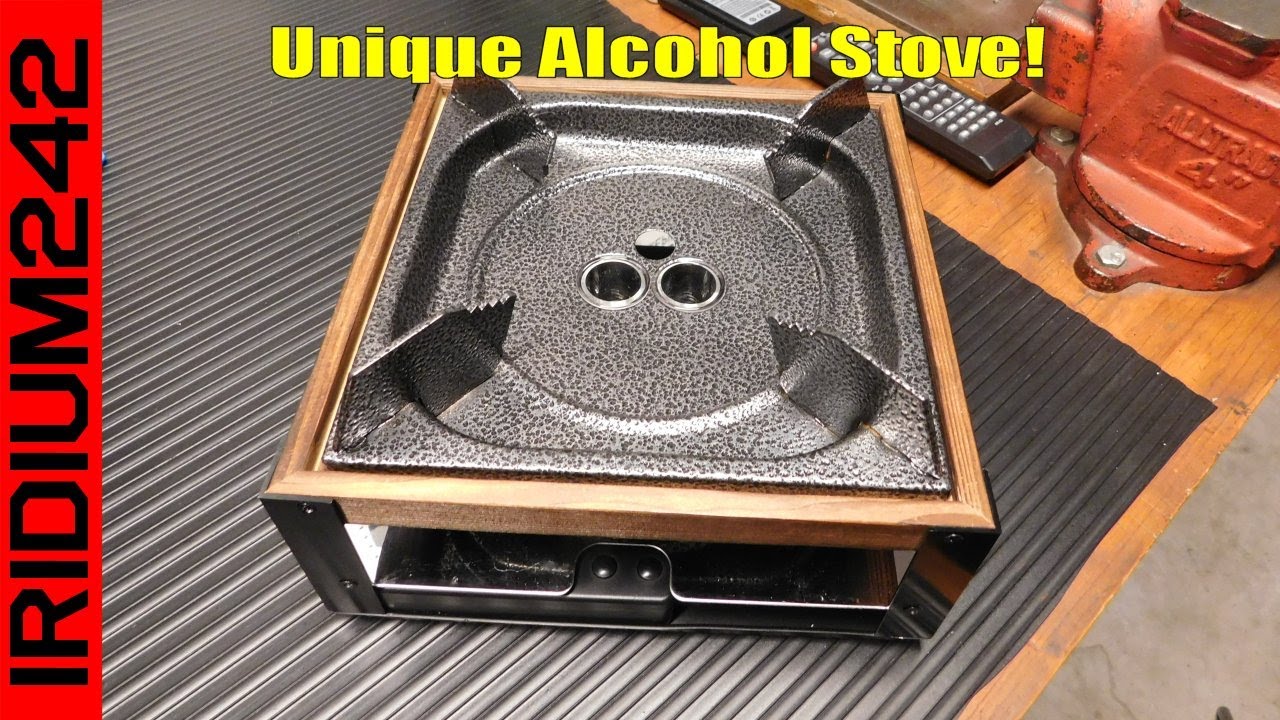 A Very Unique Dual Burner Ultrasonic Alcohol Stove - YouTube