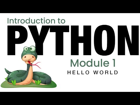Python - Module 1 -  Hello World (Fall 2023)