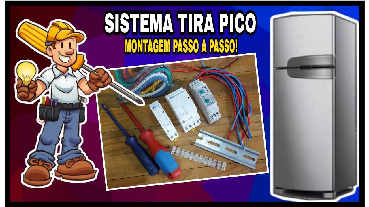 Como Montar o Sistema de Tira Pico, Para Você Usar a Geladeira no Sistema de Energia Solar Off Grid!
