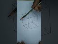 How to 2 draw cubes in easy way 🙏 PLEASE SUPPORT ME 🙏💞#short_video #cube #drawing #shorts #easy