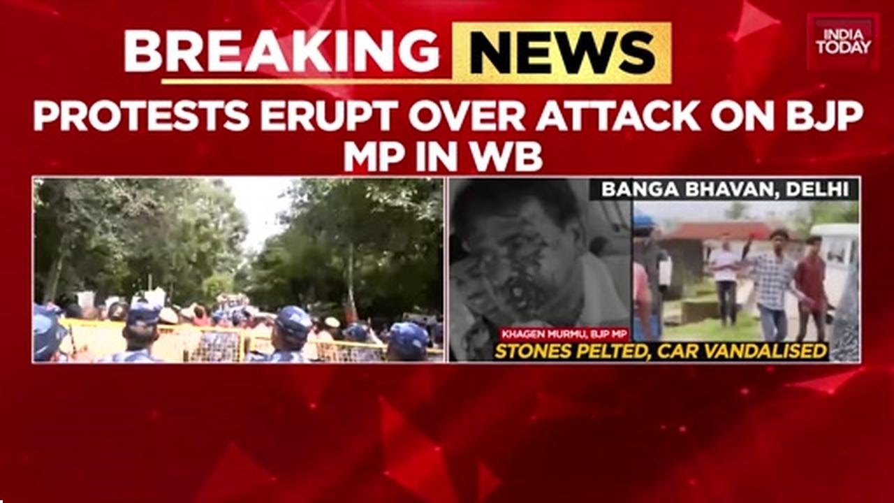 Bengal Blood Feud Erupts in Delhi: BJP Protests 'Brutal Assault' on MP Khagen Murmu | India Today
