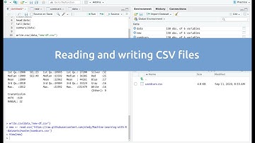 Reading and writing CSV files