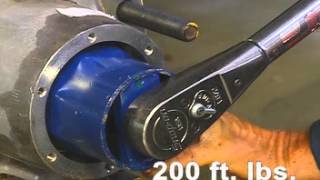 how to adjust the wheel bearing on a trailer axle