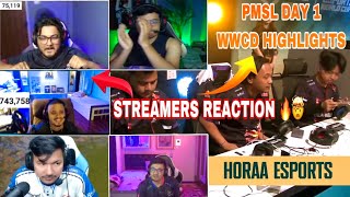 PMSL CALIBRATION DAY 1 | HORA ESPORT WWCD HIGHLIGHTS 🤯| STREAMERS REACTIONS 🔥