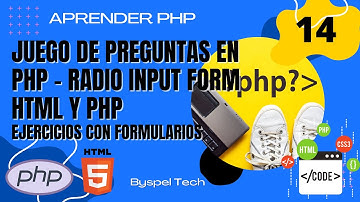 🐘 JUEGO DE PREGUNTAS EN PHP ▶ RADIO INPUT FORM HTML y PHP ◀ COMO HACER FORMULARIOS EN PHP 🔔